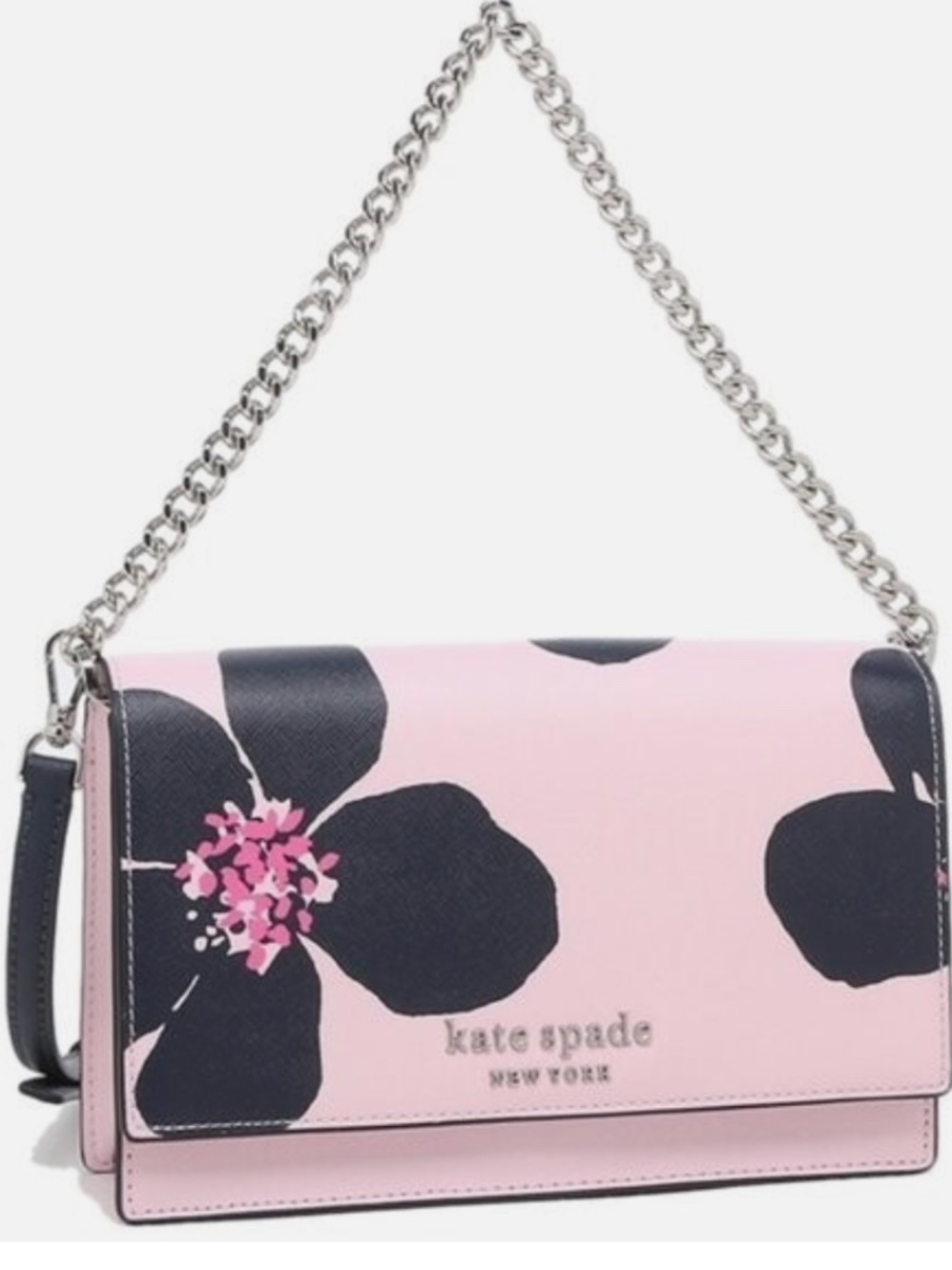 NWT KATE SPADE NEW YORK CAMERON GRAND FLORA PINK BLUE CROSSBODY BAG